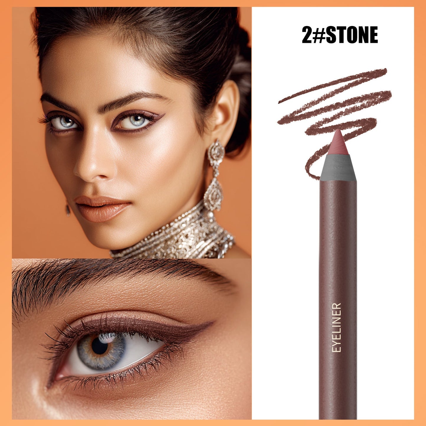 24H Waterproof Eyeliner Pencil – Smudge-Resistant Vegan Eye Liner
