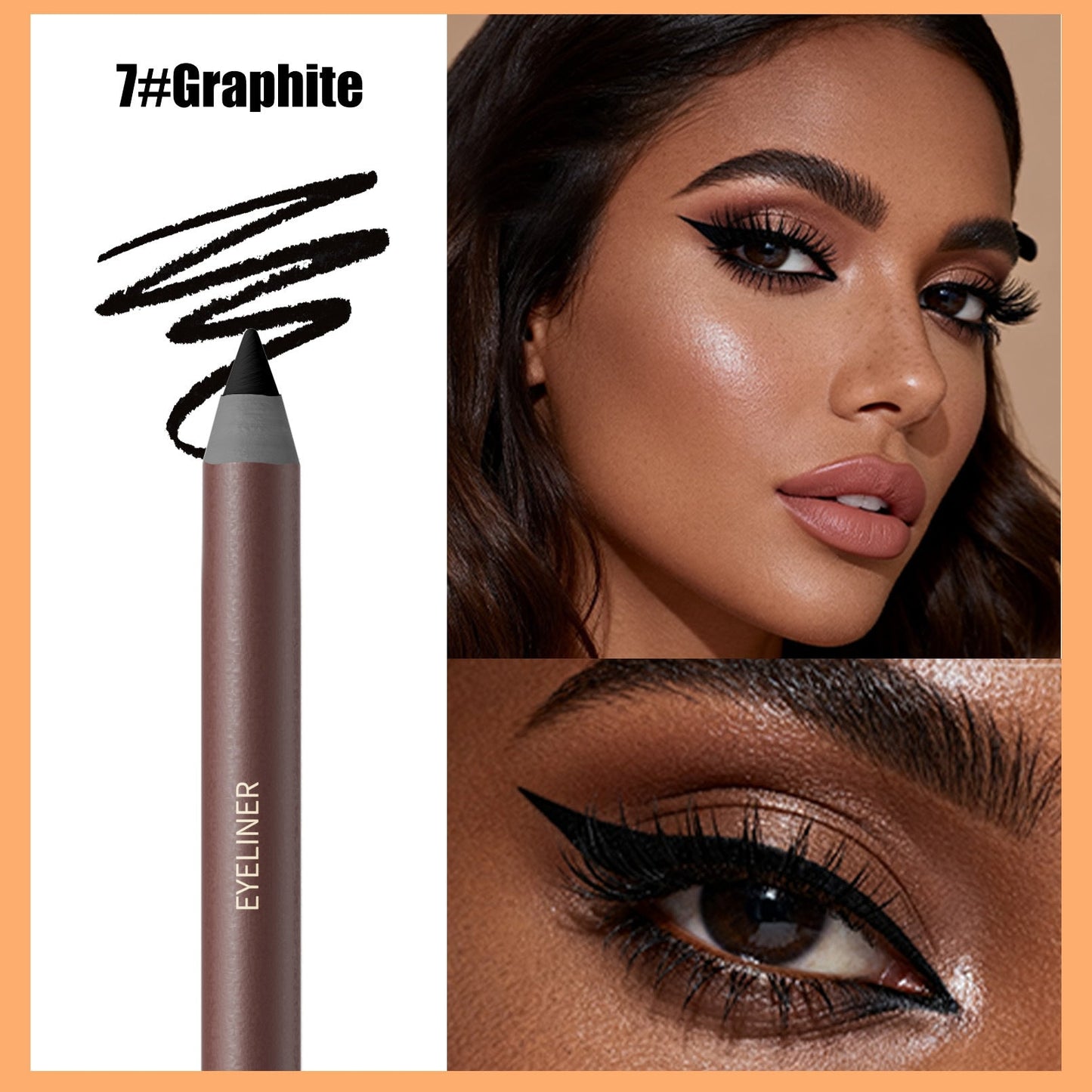24H Waterproof Eyeliner Pencil – Smudge-Resistant Vegan Eye Liner