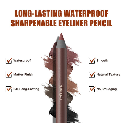 24H Waterproof Eyeliner Pencil – Smudge-Resistant Vegan Eye Liner